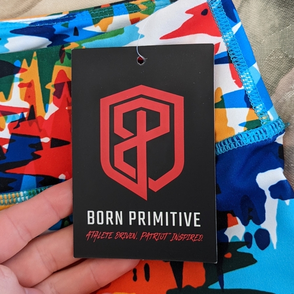 NWT Born Primitive Shorts in Rainbow - Picture 5 of 6